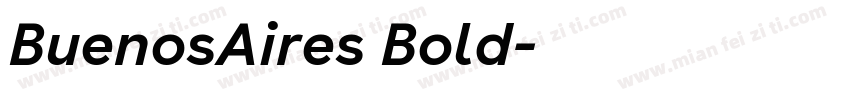 BuenosAires Bold字体转换